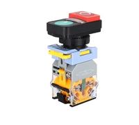 Interrupteur double LED 220 V 12 V, bouton-poussoir 1NO1NC 22 mm, arrêt, avec voyant lumineux 2NO(2NO With Light,380V)