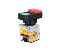 Interrupteur double LED 220 V 12 V, bouton-poussoir 1NO1NC 22 mm, arrêt, avec voyant lumineux 2NO(2NO Without Light,36v)