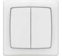 Interrupteur double va-et-vient - LEGRAND - 086020L - Appareillage saillie complet - 10AX 250V - Mécanisme 5-en-1
