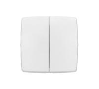 Legrand Interrupteur double 086120L – va-et-vient/poussoir, saillie composable blanc, bornes auto