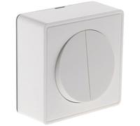 Interrupteur double va-et-vient - ZENITECH - 10A - En saillie - Vulco - Blanc