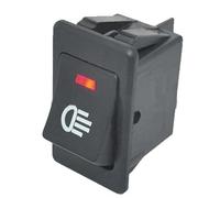 Interrupteur du panneau de phares Interrupteur à bascule pour feux de voiture, bouton marche/arrêt, 2 positions, 4 broches, LED 35 A(Red)