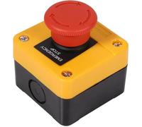 Interrupteur d'urgence en plastique rouge - CHE - 1 NO + 1 NC (DPST) - Champignon Bouton-Poussoir - 660V 10A