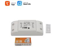 Interrupteur éclairage intelligent Wifi sans fil, commutateur universel, minuterie disjoncteur Smart Life APP, télécommande compatible avec Alexa Google Home, DIY bricolage