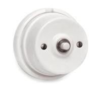 Interrupteur EDM vintage porcelaine blanche