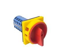 Interrupteur électrique 3 positions 20 A 690 V ON-OFF-ON, cadenas, 5 pôles, commande rotative, contact argenté, YMW26 LW26GS, 1 pièce