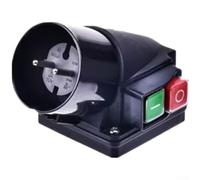 Interrupteur électromagnétique DZ11B 16A 250V avec prise industrielle 2P+E | IP54 étanche, certifié CE pour scies sur table et machines à outils, modèle KOA5L