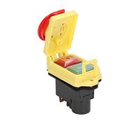 Interrupteur électromagnétique industriel 250V 16A étanche IP67 avec arrêt d'urgence pour machines-outils et usines de bois Suitable for machines de découpe et scies