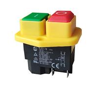 Interrupteur électromagnétique KEDU interrupteurs à bouton-poussoir étanches équipement de machine-outil industriel interrupteur d'arrêt d'urgence 2HP 16A 220-240V KJD17B (KJD17B-B-4P)