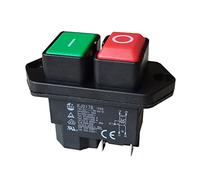 Interrupteur électromagnétique KEDU interrupteurs à bouton-poussoir étanches équipement de machine-outil industriel interrupteur d'arrêt d'urgence 2HP 16A 220-240V KJD17B (KJD17B-C-4P)