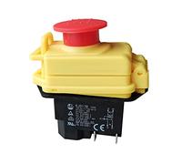 Interrupteur électromagnétique KEDU interrupteurs à bouton-poussoir étanches équipement de machine-outil industriel interrupteur d'arrêt d'urgence 2HP 16A 220-240V KJD17B (KJD17B-GF-4P)
