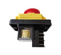 Interrupteur électromagnétique KJD12-14 KEDU 6 broches interrupteurs à bouton-poussoir d'arrêt d'urgence pour outils de menuiserie électrique perceuses d'établi meuleuses tours 16A 220-240V
