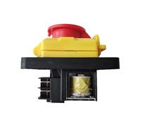 Interrupteur électromagnétique KJD12 à 4 broches, bouton-poussoir d'arrêt d'urgence, 16 A, AC 220-240 V, CE Controls Switches