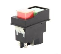 Interrupteur Électromagnétique pour industriel, IP55, Boutons Rouge/Vert | Pour ateliers humides, étanche IP55, pour idéal pour pros, plastique , 53mm