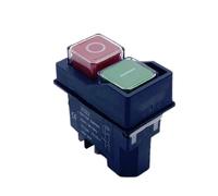 Interrupteur électromagnétique YCZ2 4/5 broches 110 V/220 V momentané (réinitialisation) marche/arrêt bouton-poussoir rouge/vert KJD17 1 pièce(5 Pins,220V)