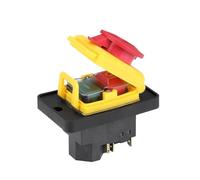 Interrupteur électromagnétique YCZ4-A 400 V 7 broches, bouton-poussoir de réinitialisation momentanée 15 A, marche/arrêt, 1 pièce