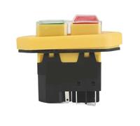 Interrupteur électromagnétique YH02-A 110V 8A / 220V 15A, 4 broches 5 broches, bouton poussoir de démarrage for équipement de Machine-outil, panneau étanche(5PIN,110V)