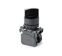 interrupteur électronique 1 bouton de sélection de bouton de 22 mm, petit bouton rotatif à poignée courte, 2 positions XB5-AD21 1NO XB5-AD33 (taille : XB5-AD33 3Postion) (Size : XB5-AD33 3Postion)