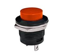 interrupteur électronique 1 pièces R13-507 momentané SPST pas de rouge noir blanc jaune vert bleu capuchon rond bouton poussoir interrupteur AC 6A/125V 3A/250V (Color : Rot)