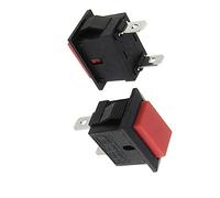 interrupteur électronique 10 pièces interrupteurs SPST marche/arrêt interrupteurs à bouton-poussoir momentanés interrupteurs à bouton-poussoir ca 6A/250V 10A/125V