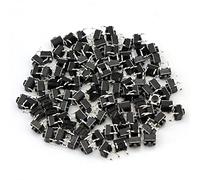 interrupteur électronique 100 pcs/lot Mini Micro bouton poussoir Tactile momentané interrupteur 6 * 6 * 5mm 4 broches touches marche/arrêt bouton DIP 6x6x5mm