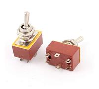 interrupteur électronique 2 pièces contrôle électrique 3A/220VAC 6A/110VAC DPDT On/On 2 positions 6 bornes interrupteur à bascule