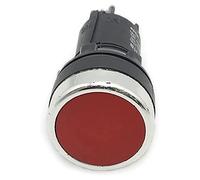 interrupteur électronique 22mm momentané auto-repos électrique bouton poussoir interrupteur vert rouge 1NO 1NC 3 broches vis bornes LA39J-11B ordinateur PC alimentation (Color : La39j 11b R)