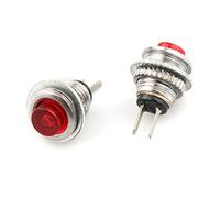 interrupteur électronique 5pcs DS-101 8mm Bouton-Poussoir On/Off Mini sans Verrouillage Momentané Bouton-Poussoir Micro Interrupteur Normalement Ouvert (Couleur : Rouge) (Color : Rot)
