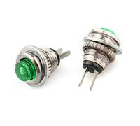 interrupteur électronique 5pcs DS-101 8mm Bouton-Poussoir On/Off Mini sans Verrouillage Momentané Bouton-Poussoir Micro Interrupteur Normalement Ouvert (Couleur : Rouge) (Color : Green)