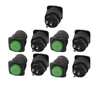 interrupteur électronique 9 pièces interrupteurs enfichables R16-503 AC 250 V 3A SPST marche/arrêt bouton-poussoir momentané interrupteur de sortie bouton vert