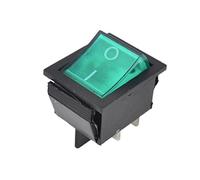 interrupteur électronique AC 150 V/20A contrôle électrique 250 V/15A bouton vert 4 broches marche/arrêt DPST interrupteur à bascule for bateau