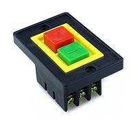 interrupteur électronique AC 380V 2KW I/O On Off Interrupteur à bouton-poussoir 6 bornes à vis QCS1 75 * 48 * 40MM