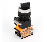 interrupteur électronique Commande électrique montée sur panneau DPST 2P NO + NC, sélecteur rotatif, interrupteur autobloquant 380V 10A