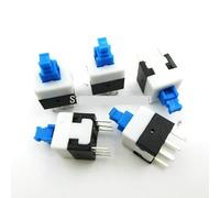 interrupteur électronique Interrupteur à bascule 20PCS / Lot 8X8 8 * 8 mm 6Pin Push Tactile Power Micro Switch Self Lock On/Off Bouton Interrupteur de verrouillage Vente en gros électronique