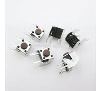 interrupteur électronique Interrupteur à bascule 50 pièces Cornet 4 broches 6 * 6 * 5mm interrupteur tactile interrupteurs à bouton-poussoir 6x6x5mm Micro interrupteur
