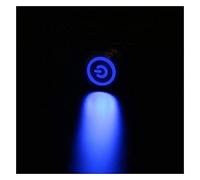 interrupteur électronique Interrupteur à bouton-poussoir en métal oxyde noir 16mm avec lampe à LED Modification de voiture/ordinateur étanche momentané/verrouillage 3V 6V 12V 220V