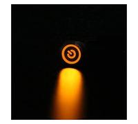 interrupteur électronique Interrupteur à bouton-poussoir en métal oxyde noir 16mm avec lampe à LED Modification de voiture/ordinateur étanche momentané/verrouillage 3V 6V 12V 220V