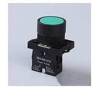 interrupteur électronique Interrupteur à bouton-poussoir plat momentané de 22 mm XB2-EA31 EA42 ZB2-BE101C 102C 1NO 1NC 10A Interrupteur de démarrage à retour automatique Rouge Vert (Color : Weiß, Si