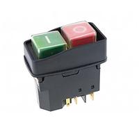 interrupteur électronique Interrupteur électromagnétique 5 broches marche/arrêt rouge/vert bouton poussoir arrêt d'urgence interrupteur d'allumage 12A 230V