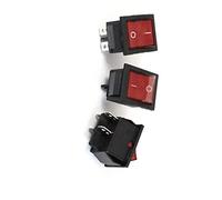 interrupteur électronique Interrupteurs AC 220V 15A 4 broches DPST ON/OFF, indicateur rouge, interrupteur à bascule, interrupteurs au pied, 3 pièces