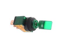 interrupteur électronique Interrupteurs DC 12V, lampe LED verte marche/arrêt SPST for bateau et camion, interrupteurs au pied marins, interrupteur à bascule