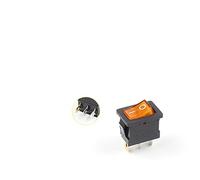 interrupteur électronique Lot de 5 interrupteurs à bascule KCD1 21 x 15 mm 3 broches for bateau et voiture 6 A/250 V AC 10 A/125 V AC Rouge Jaune Vert Bleu Bouton d'alimentation avec lumière (couleur