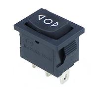 interrupteur électronique Lot de 5 interrupteurs à bascule KCD1 mini noir 3 broches/6 broches marche/arrêt/marche AC 6 A/250 V10 A/125 V (couleur : 3 broches auto-réinitialisation, taille : 10 pièces)