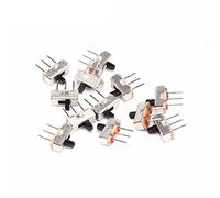 interrupteur électronique Micro interrupteur 10 pièces interrupteur marche-arrêt Mini interrupteur à glissière SS12D00 SS12D00G3 3 broches 1P2T 2 positions interrupteur à bascule longueur de la poigné