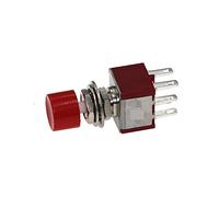 interrupteur électronique Micro-interrupteur 10 pièces PS-202 6 broches SPDT AC 2A/250V 5A/120V bouton poussoir interrupteur à bouton-poussoir 1 NO 1 NC