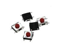 interrupteur électronique Micro-interrupteur 100 pièces 6 * 6 * 3.1mm interrupteur SMD 4 broches tactile Micro interrupteur bouton poussoir interrupteurs rouge SMD interrupteur tactile 6x6x3.1mm