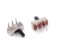 interrupteur électronique Micro interrupteur 20 pièces on-off Mini interrupteur à glissière SS12D00 SS12D03G5 3pin aiguille incurvée 1P2T 2 positions interrupteur à bascule poignée 5mm