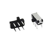 interrupteur électronique Micro interrupteur noir à 6 broches, 20 pièces, allocation latérale de Six pieds, insertion directe, interrupteur à bascule Miniature tactile
