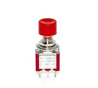 interrupteur électronique Micro interrupteur rouge ON-petits interrupteurs à bascule 3 broches 6mm, Mini interrupteur à bouton-poussoir automatique momentané