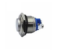 interrupteur électronique Microswitch 10Pcs 16MM Bouton en métal Interrupteur à réinitialisation Automatique Interrupteur d'alimentation sans Verrouillage Interrupteur étanche (Couleur : 2) (Color :